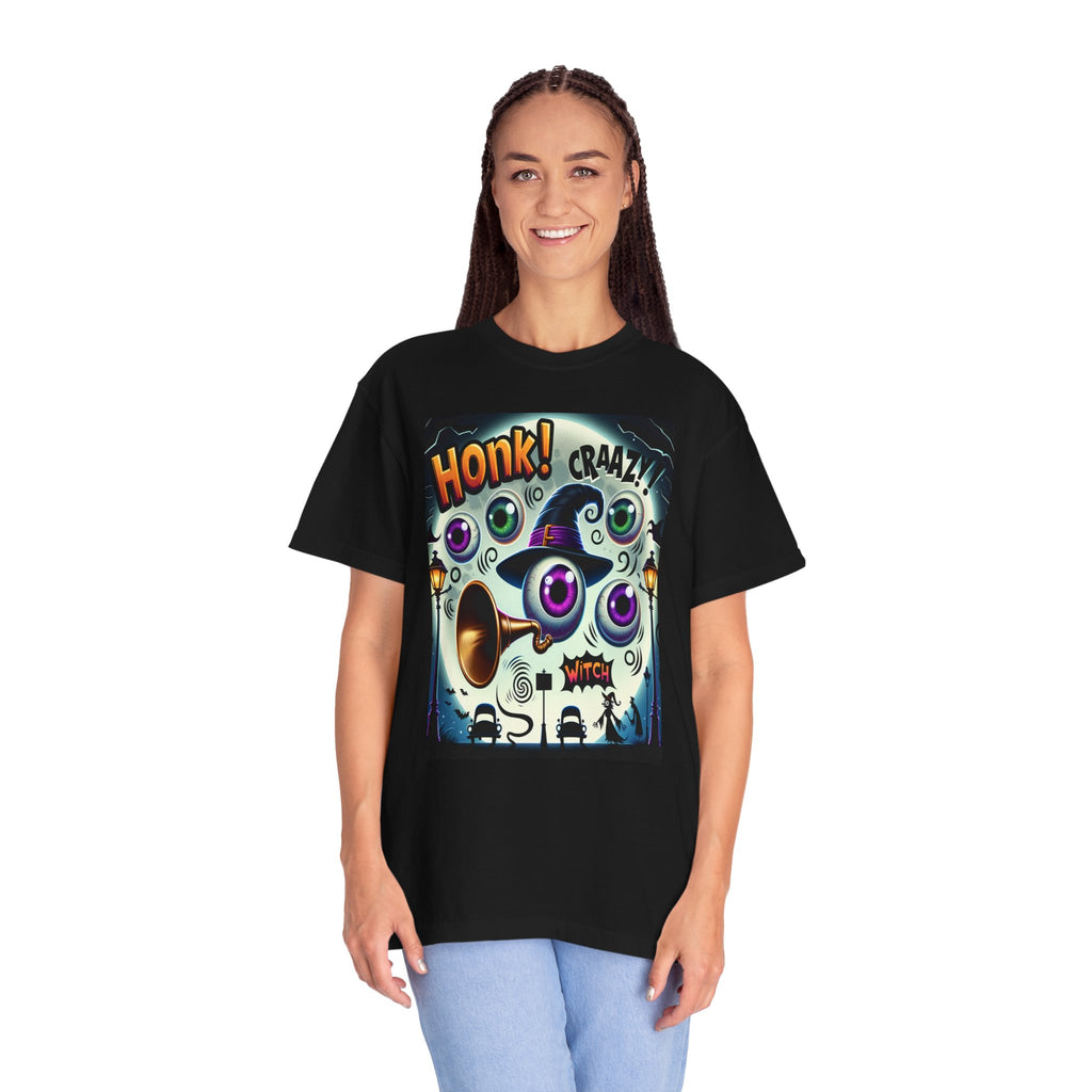 Unisex Crazy Witch Graphic Printed T-shirt
