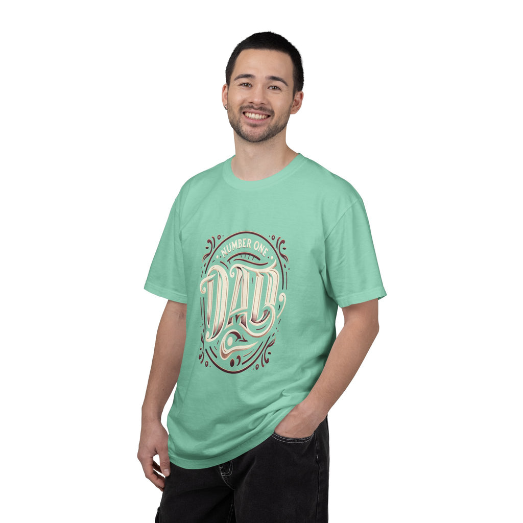 Unisex Garment-Dyed Number One Dad T-shirt