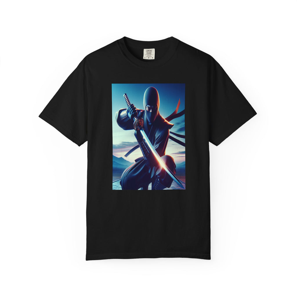 Unisex Ninja Crouch Graphic Printed T-shirt