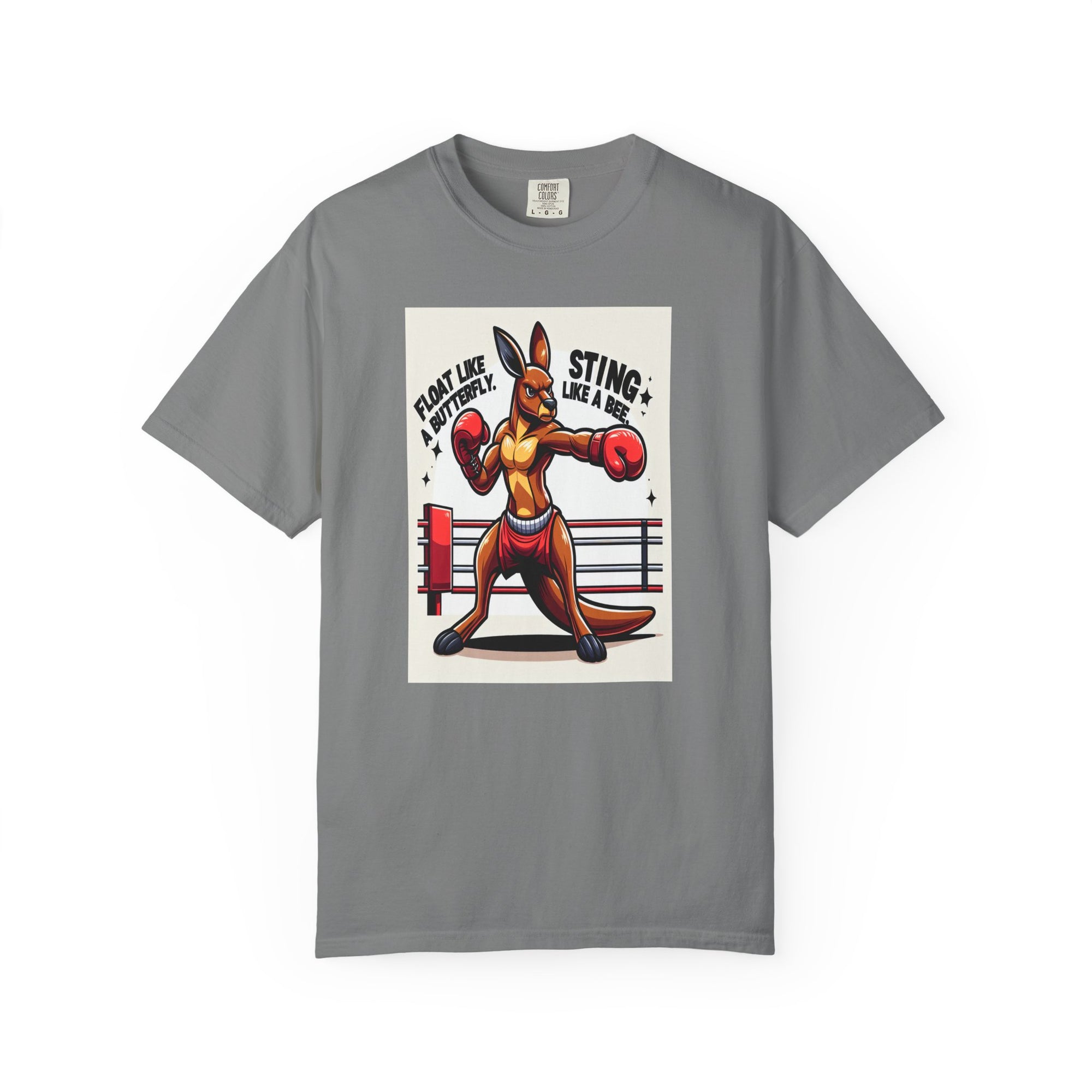 Unisex Boxing Kangaroo Graphic Printed T-shirt