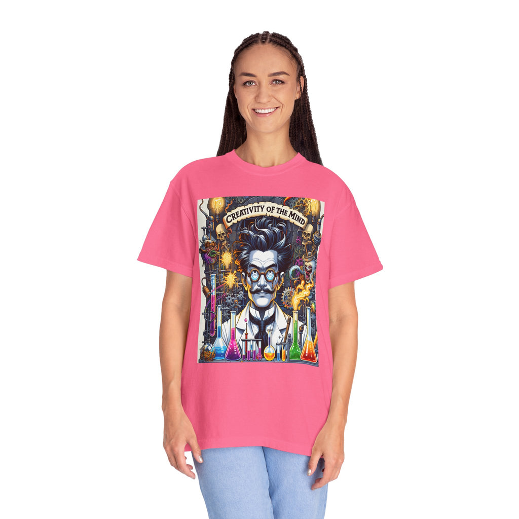 Unisex Mad Scientist Graphic Printed T-shirt