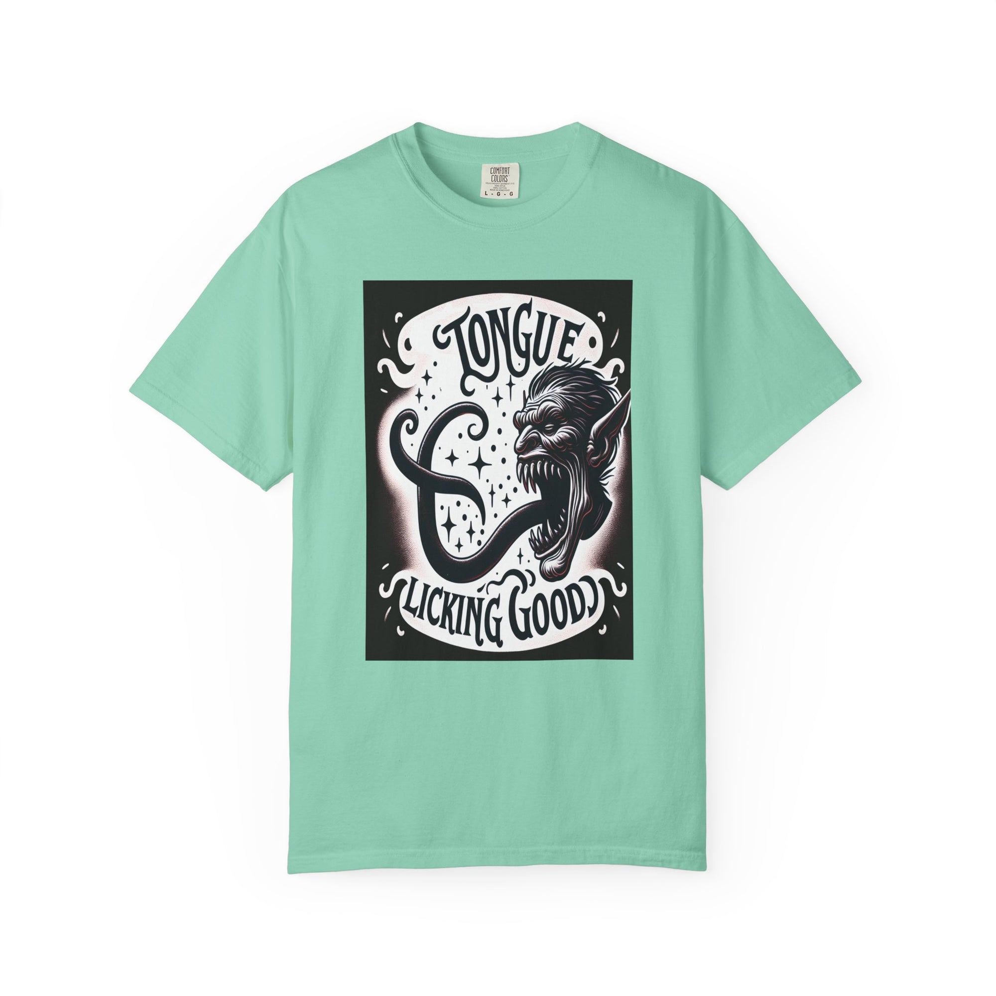 Unisex Monster Tongue Graphic Printed T-shirt