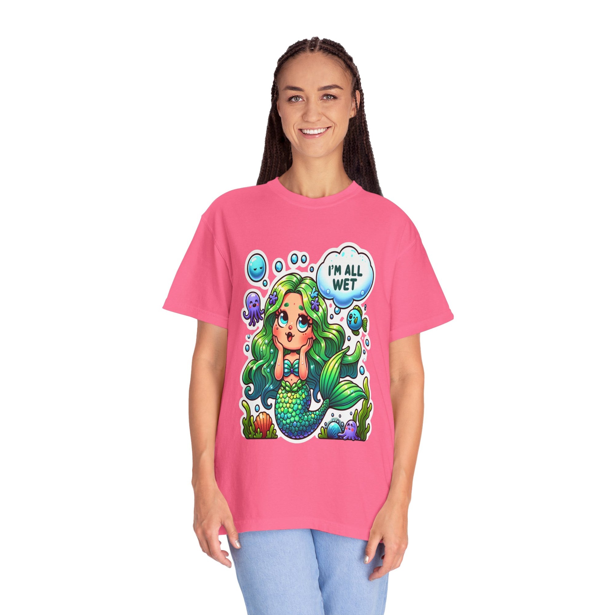 Unisex Garment-Dyed Mermaid T-shirt
