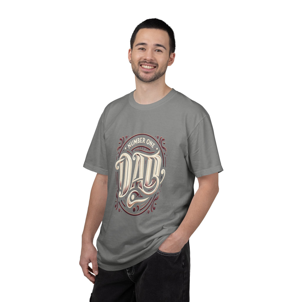 Unisex Garment-Dyed Number One Dad T-shirt