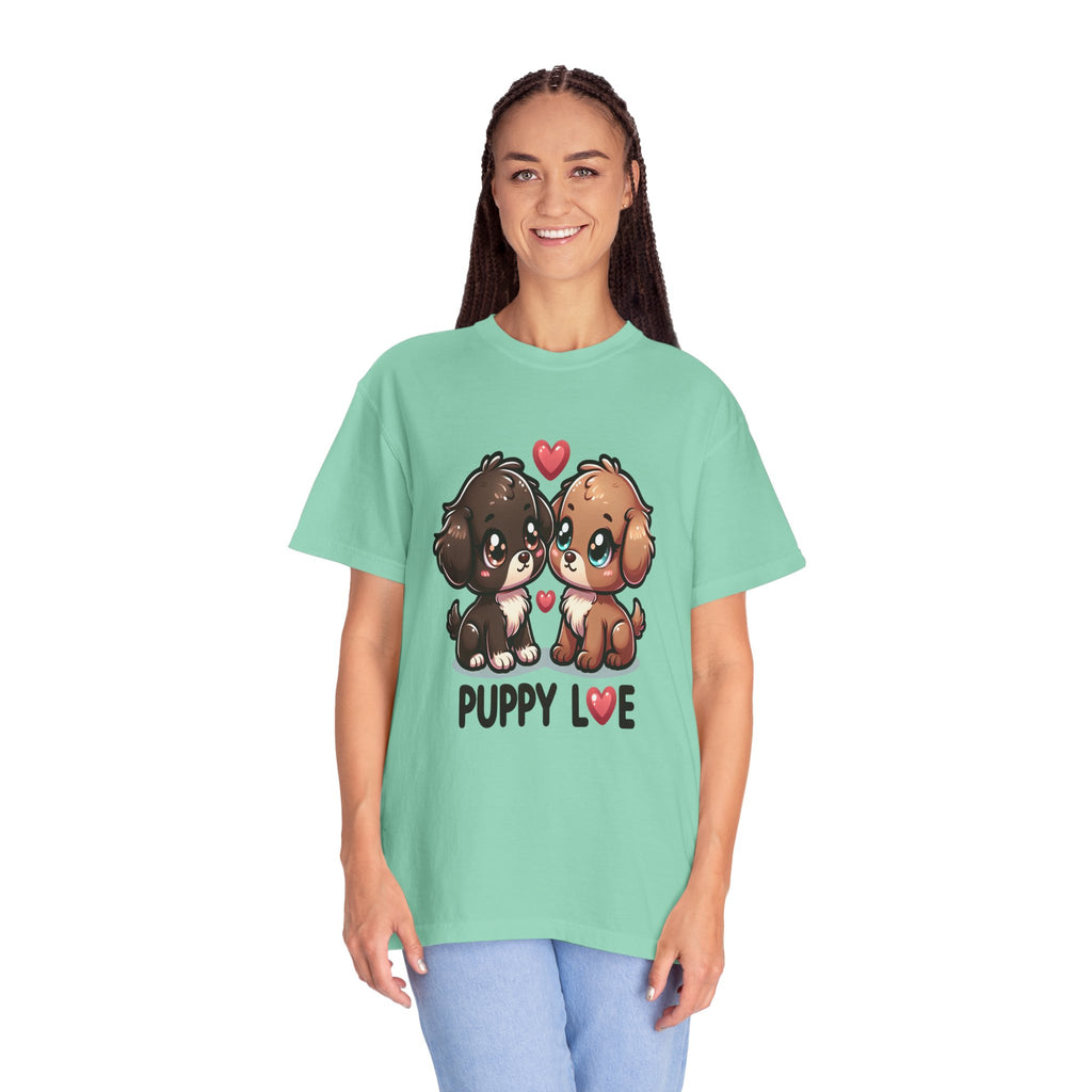 Unisex Puppy Love Graphic Printed T-shirt