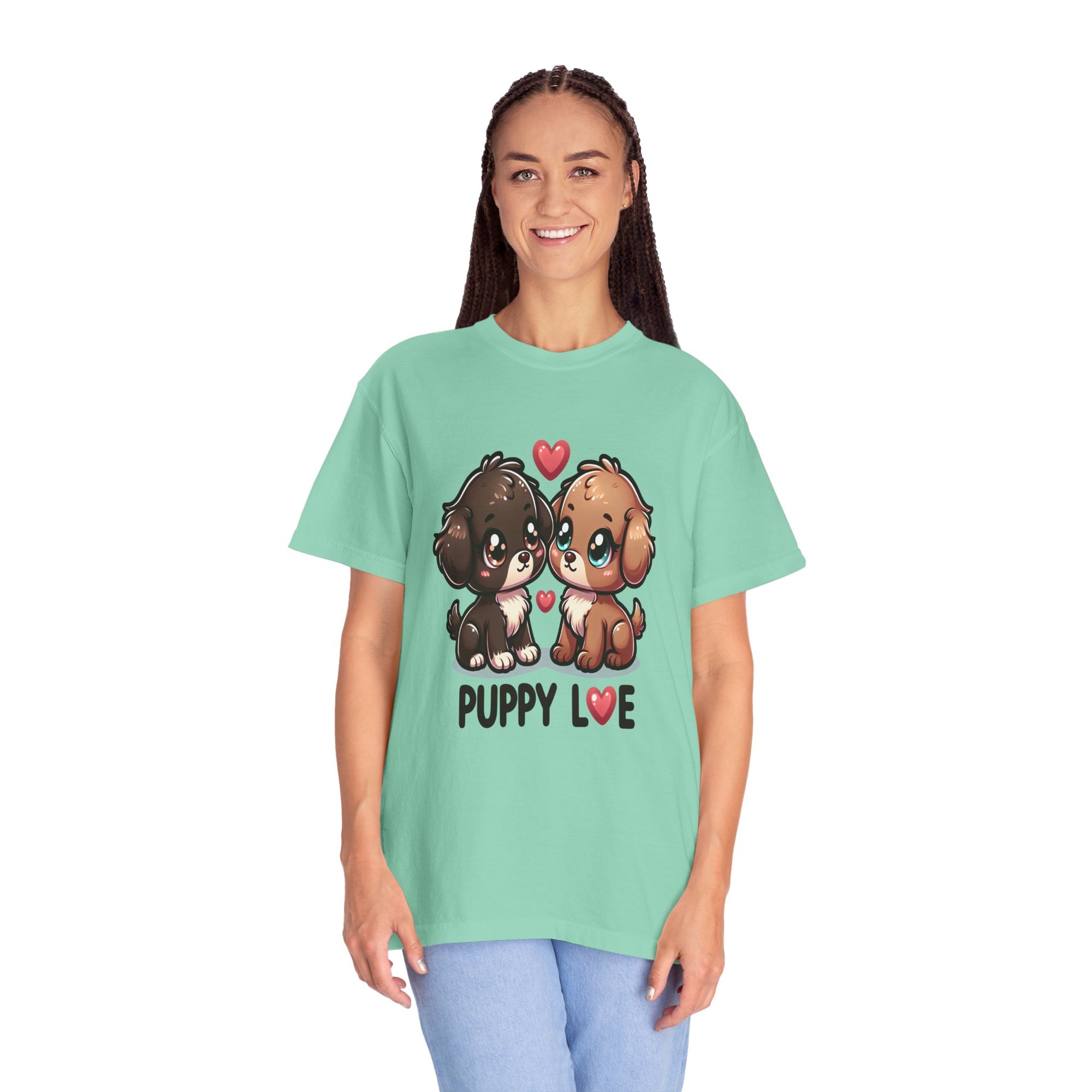 Unisex Puppy Love Graphic Printed T-shirt