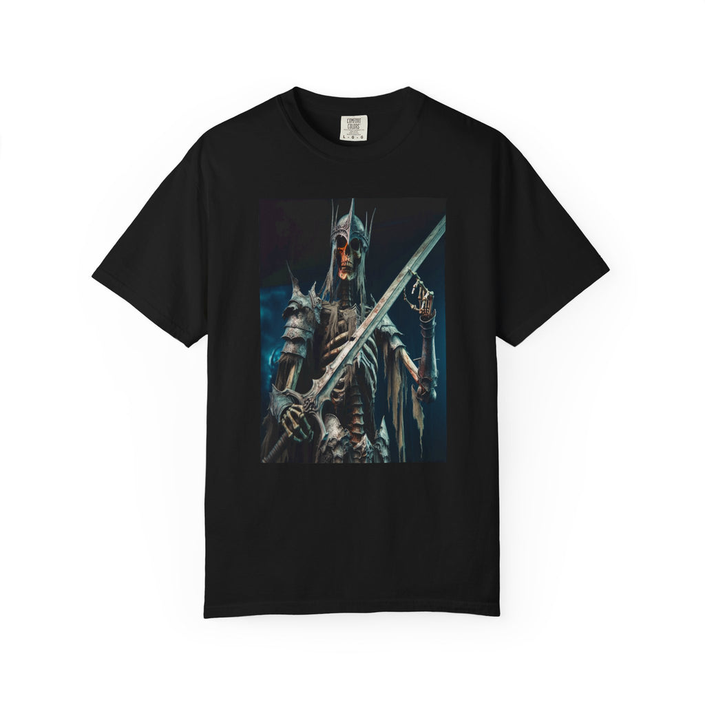 Unisex Skeletal Warrior Graphic Printed T-shirt