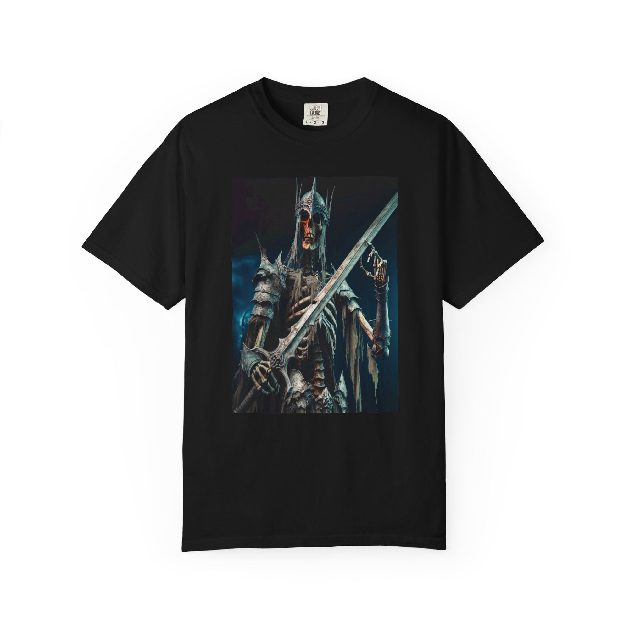 Unisex Skeletal Warrior Graphic Printed T-shirt