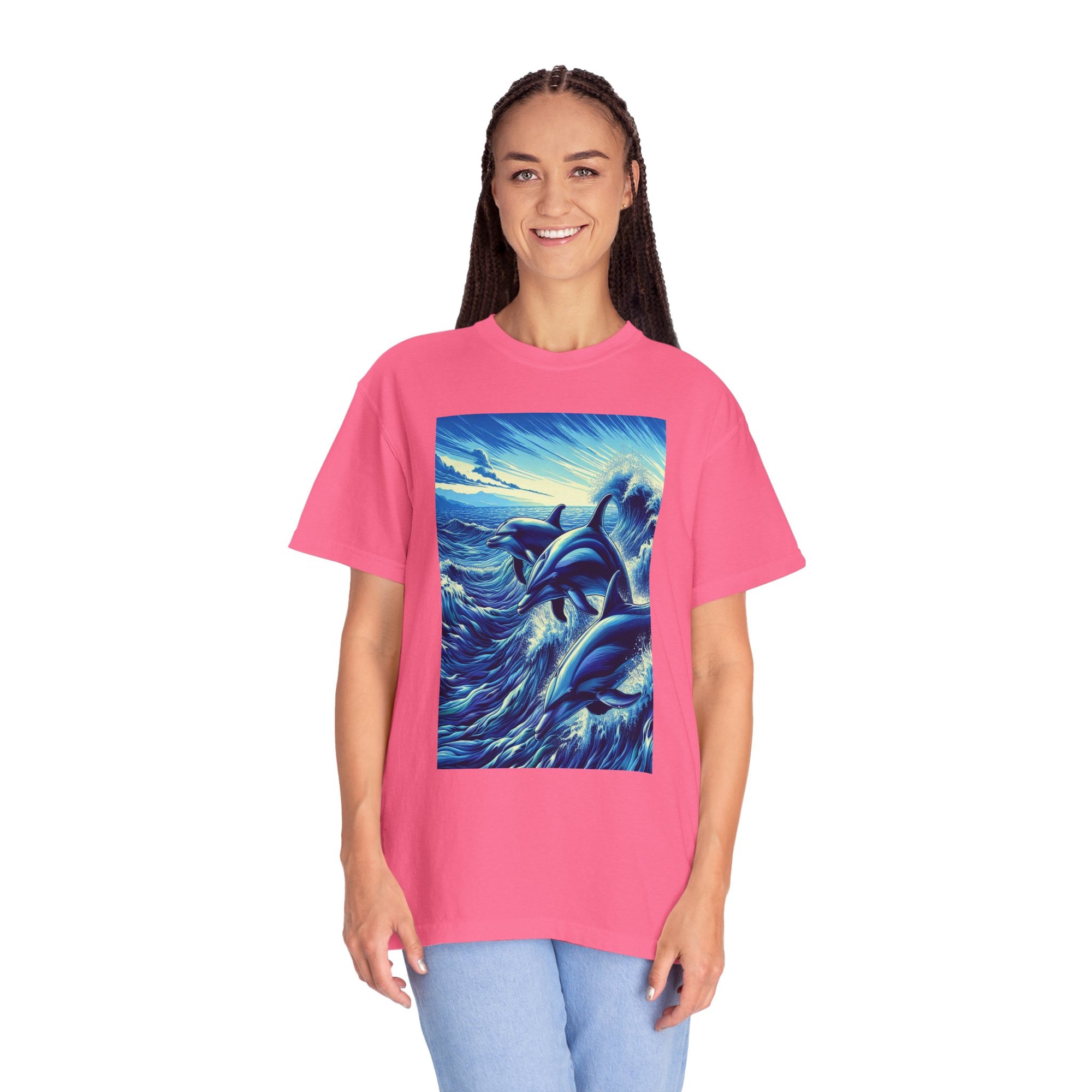 Unisex Dolphins Graphic Printed T-shirt