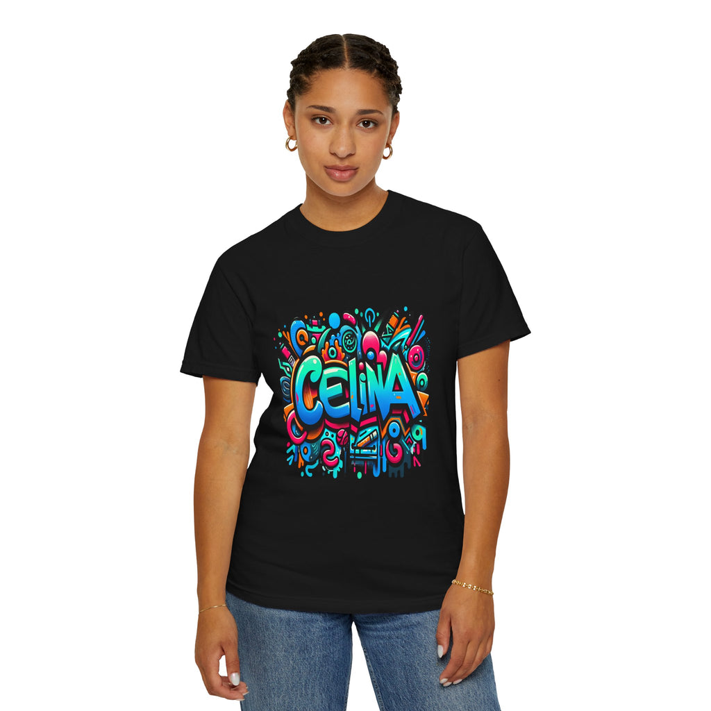 Unisex Name Celina Graphic Printed T-shirt