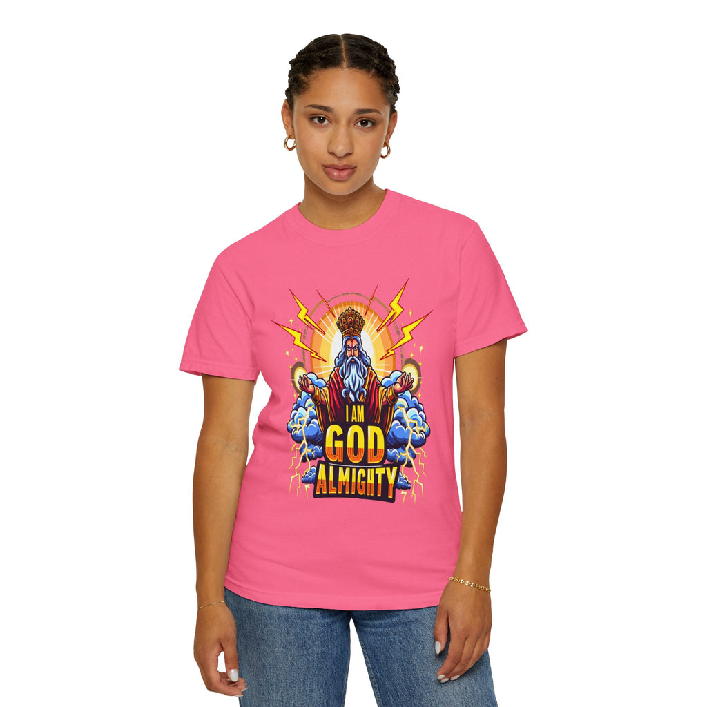 Unisex I am God Graphic Printed T-shirt