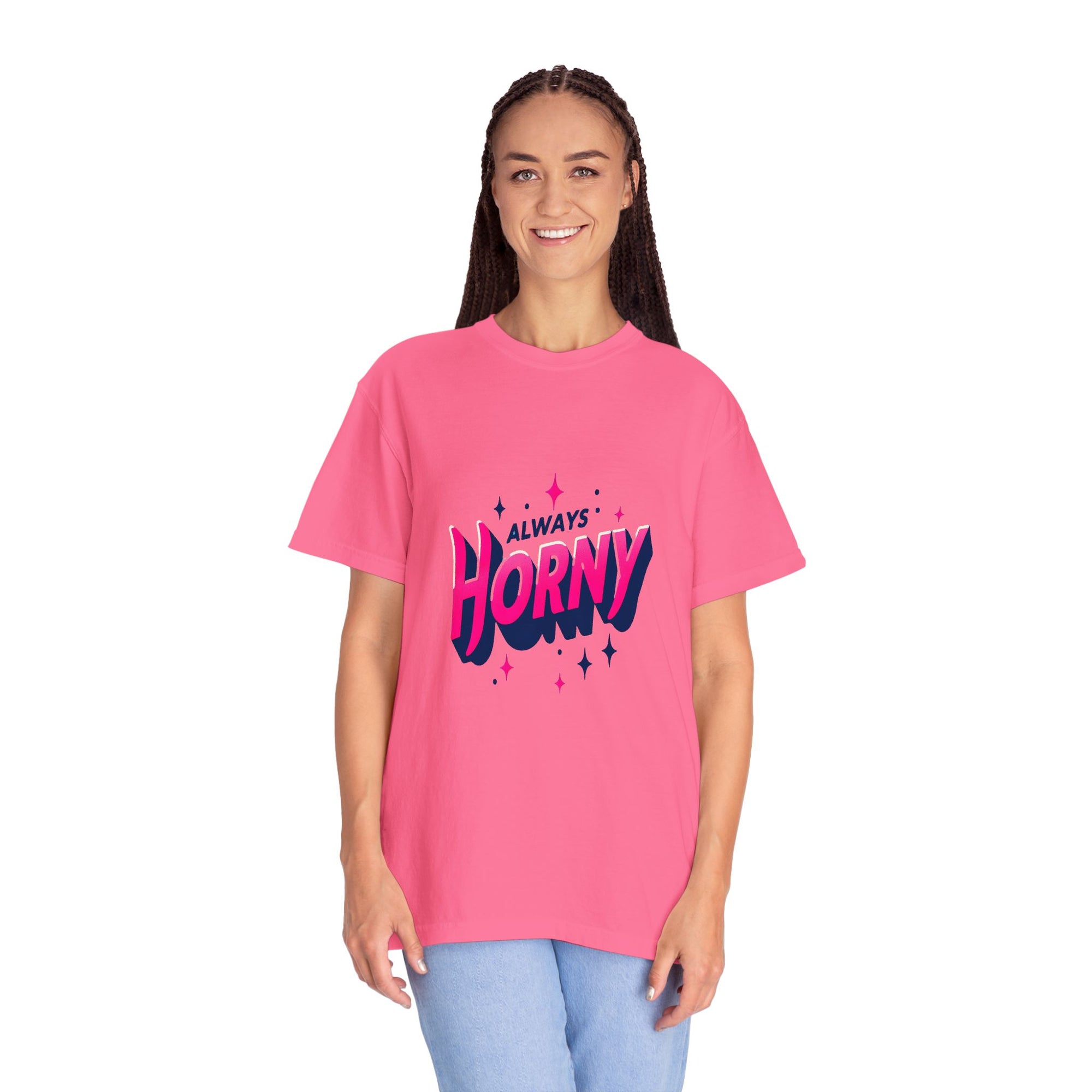 Unisex Garment-Dyed Always Horny T-shirt
