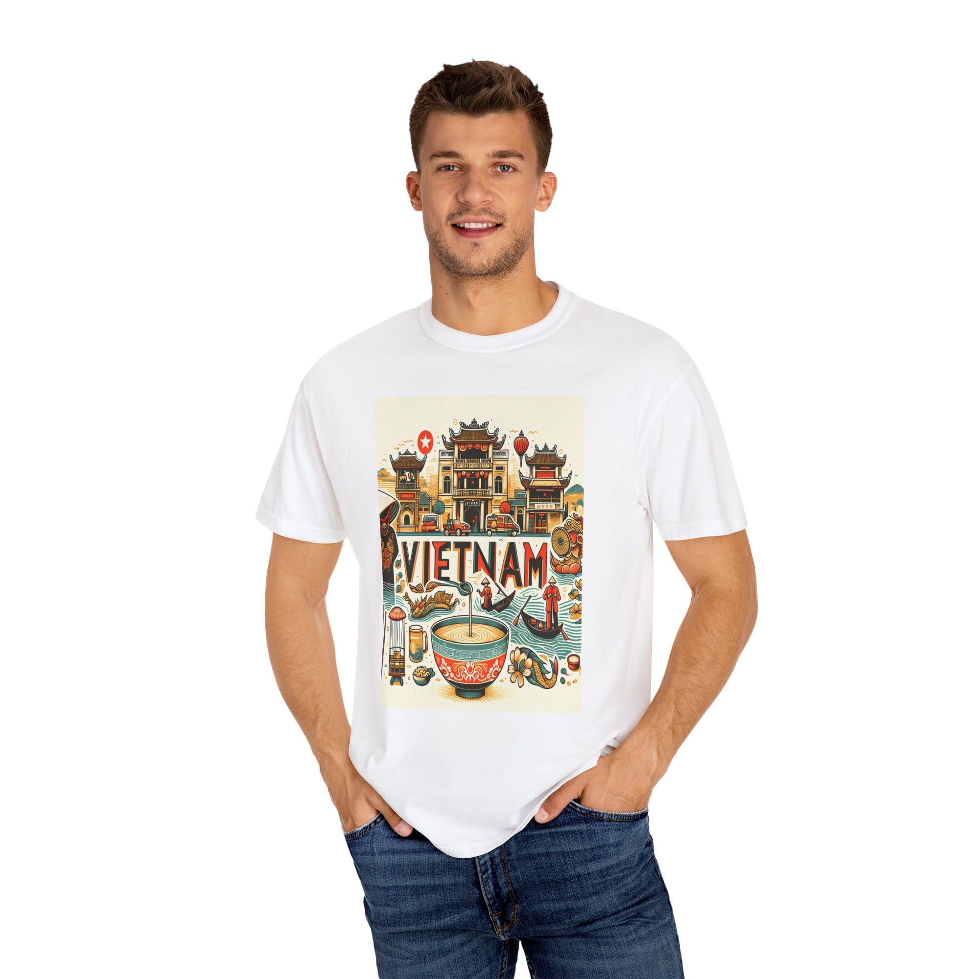 Unisex Vietnam Printed T-shirt