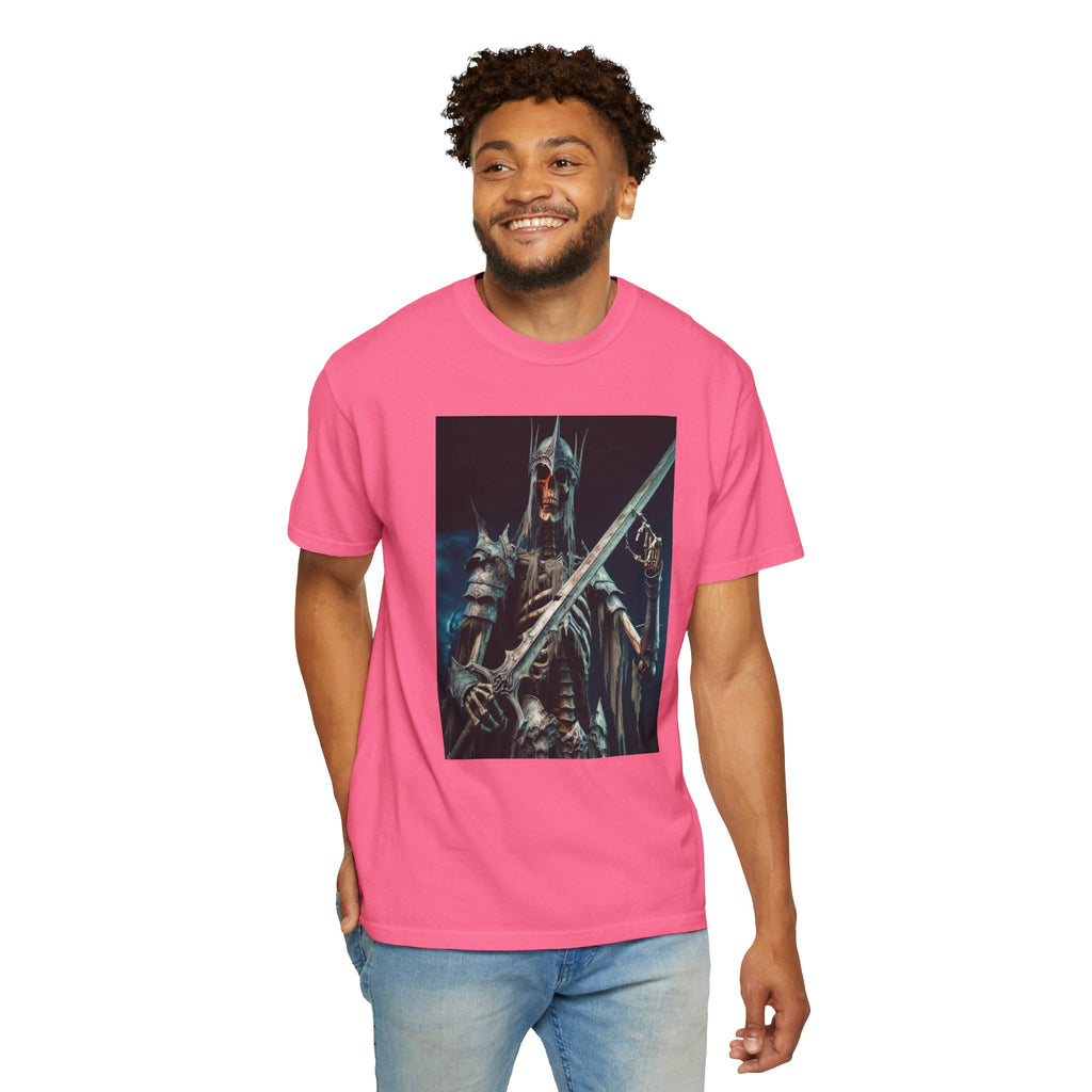 Unisex Skeletal Warrior Graphic Printed T-shirt