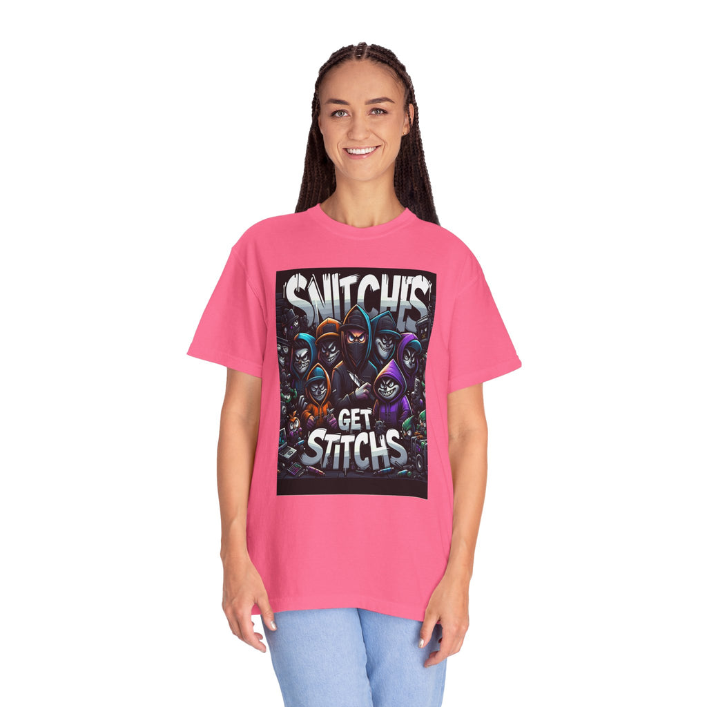 Unisex Snitches get Stitches Graphic Printed T-shirt