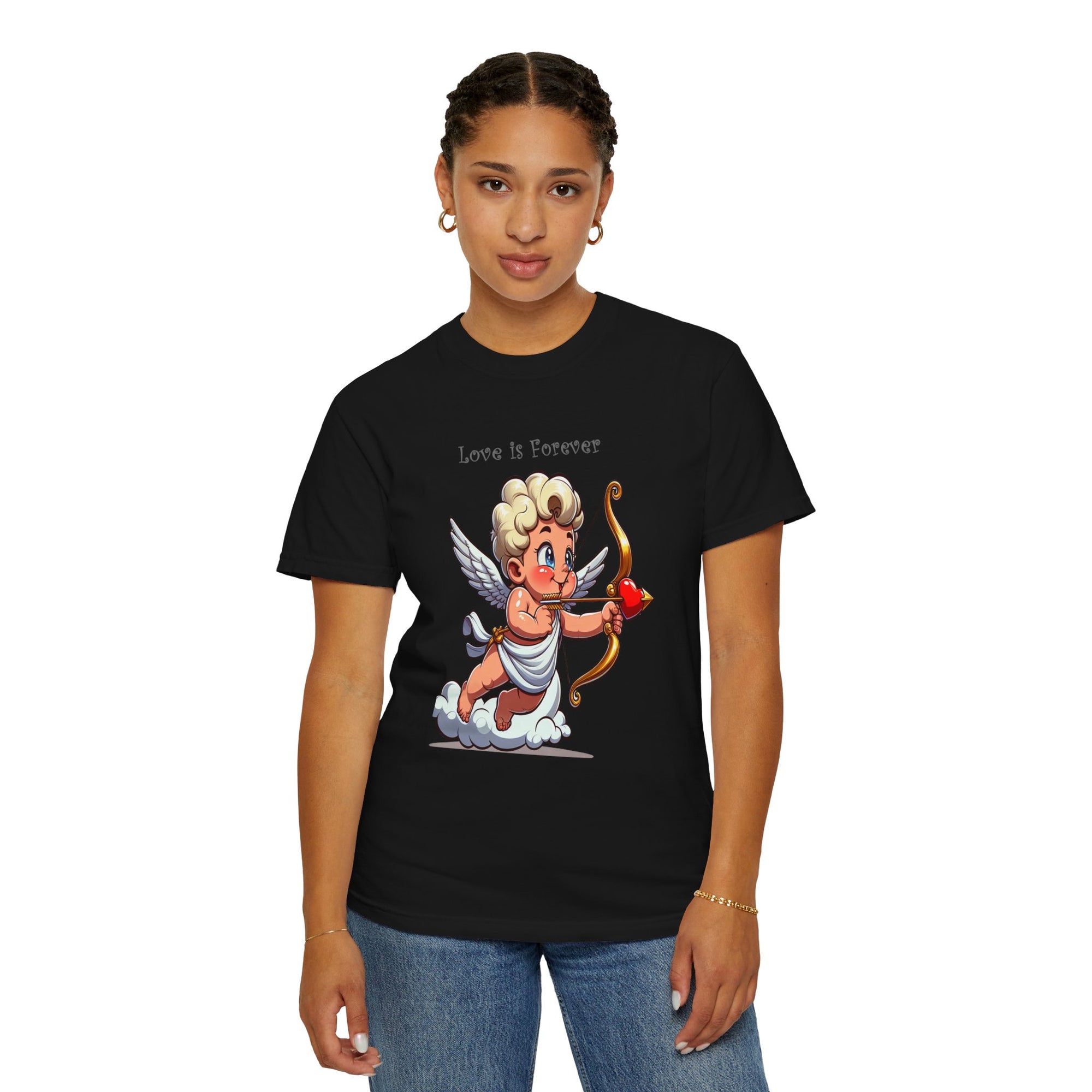 Unisex Cupid Graphic Printed T-shirt