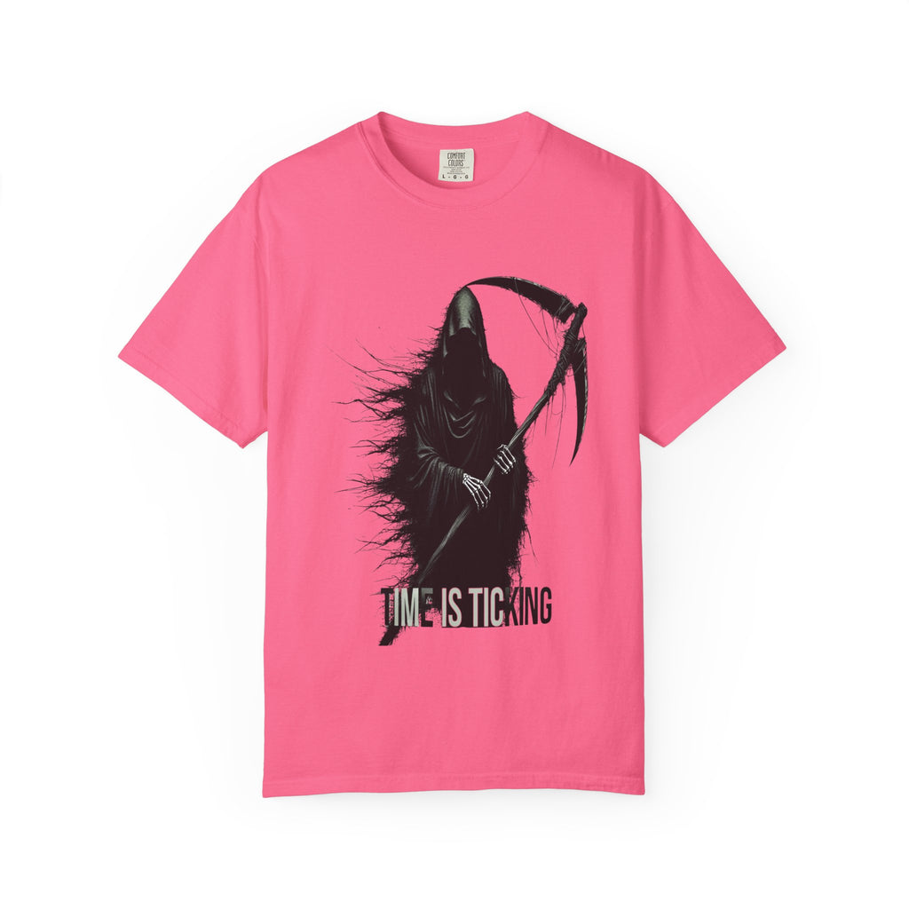 Unisex Time Ticking Reaper Graphic Printed T-shirt
