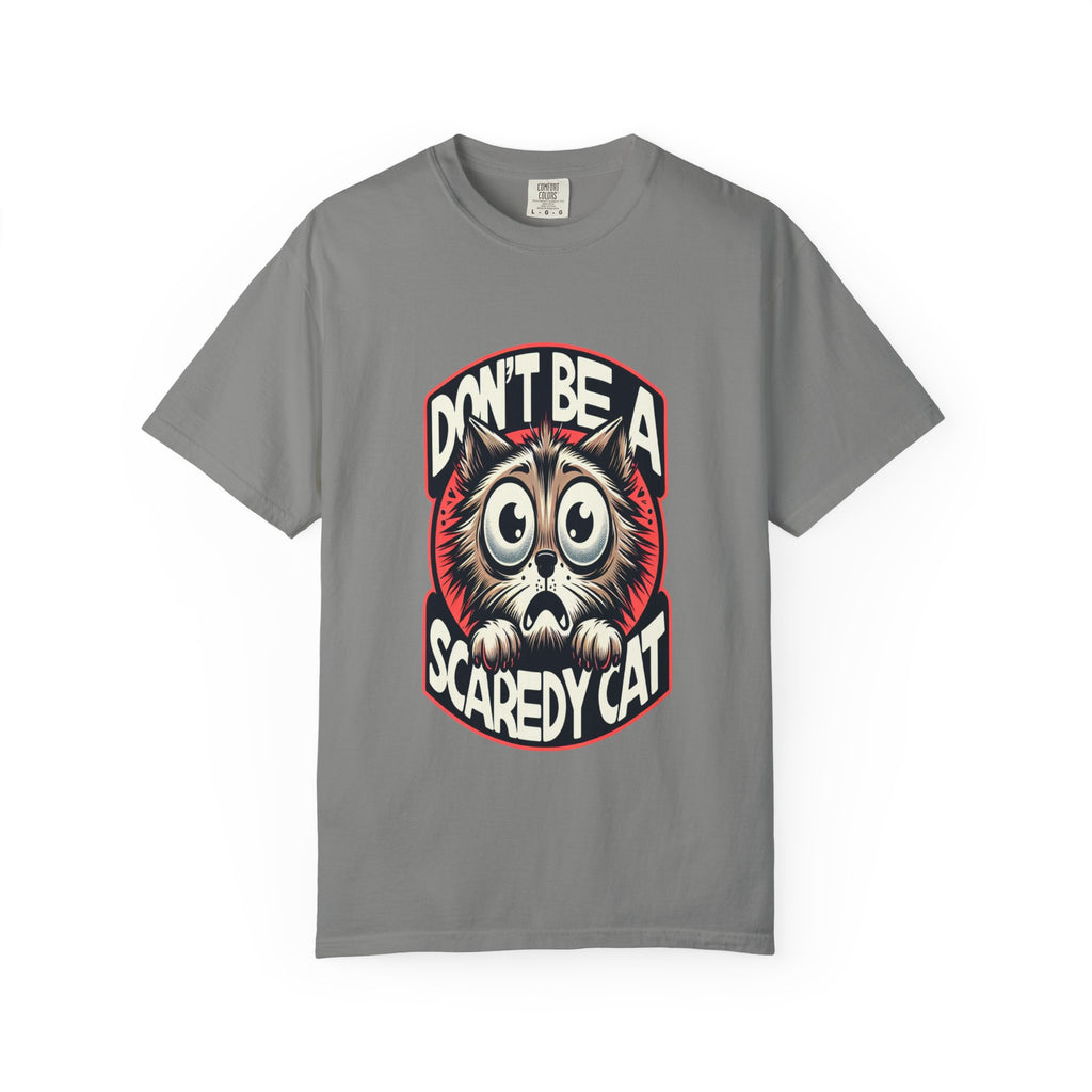Unisex Scaredy Cat Graphic Printed T-shirt