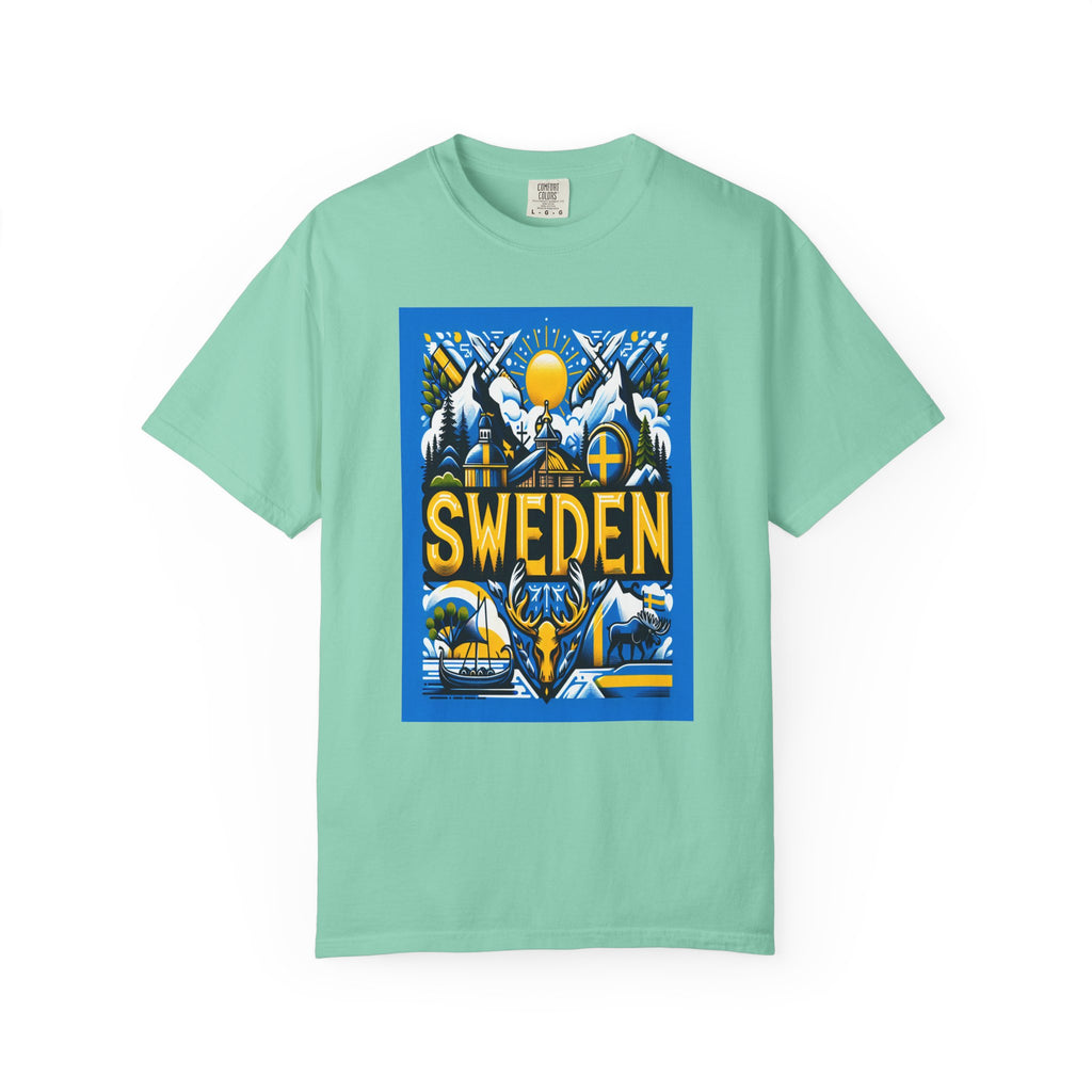 Unisex Sweden Printed T-shirt