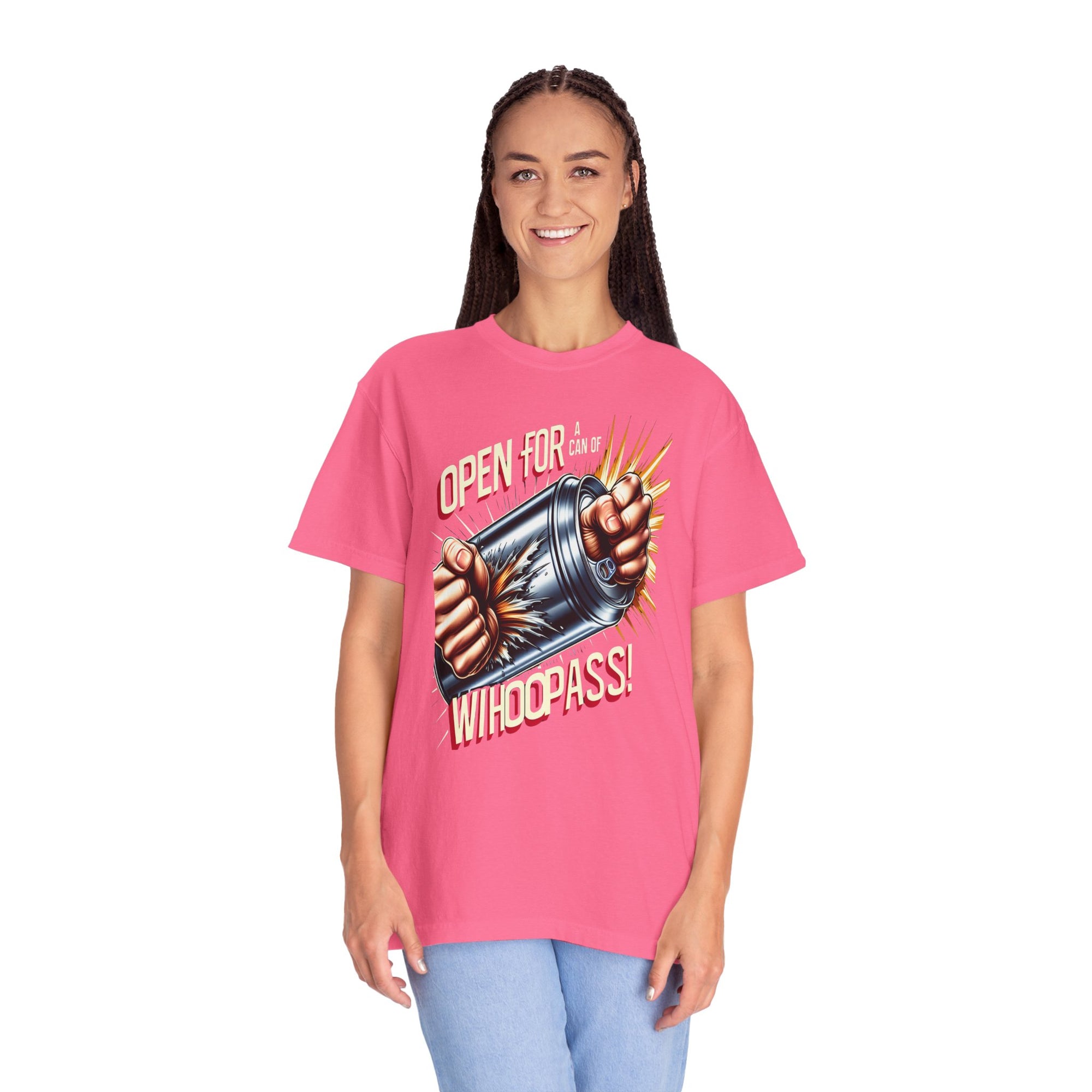 Unisex Can of Whoopass Graphic Printed T-shirt