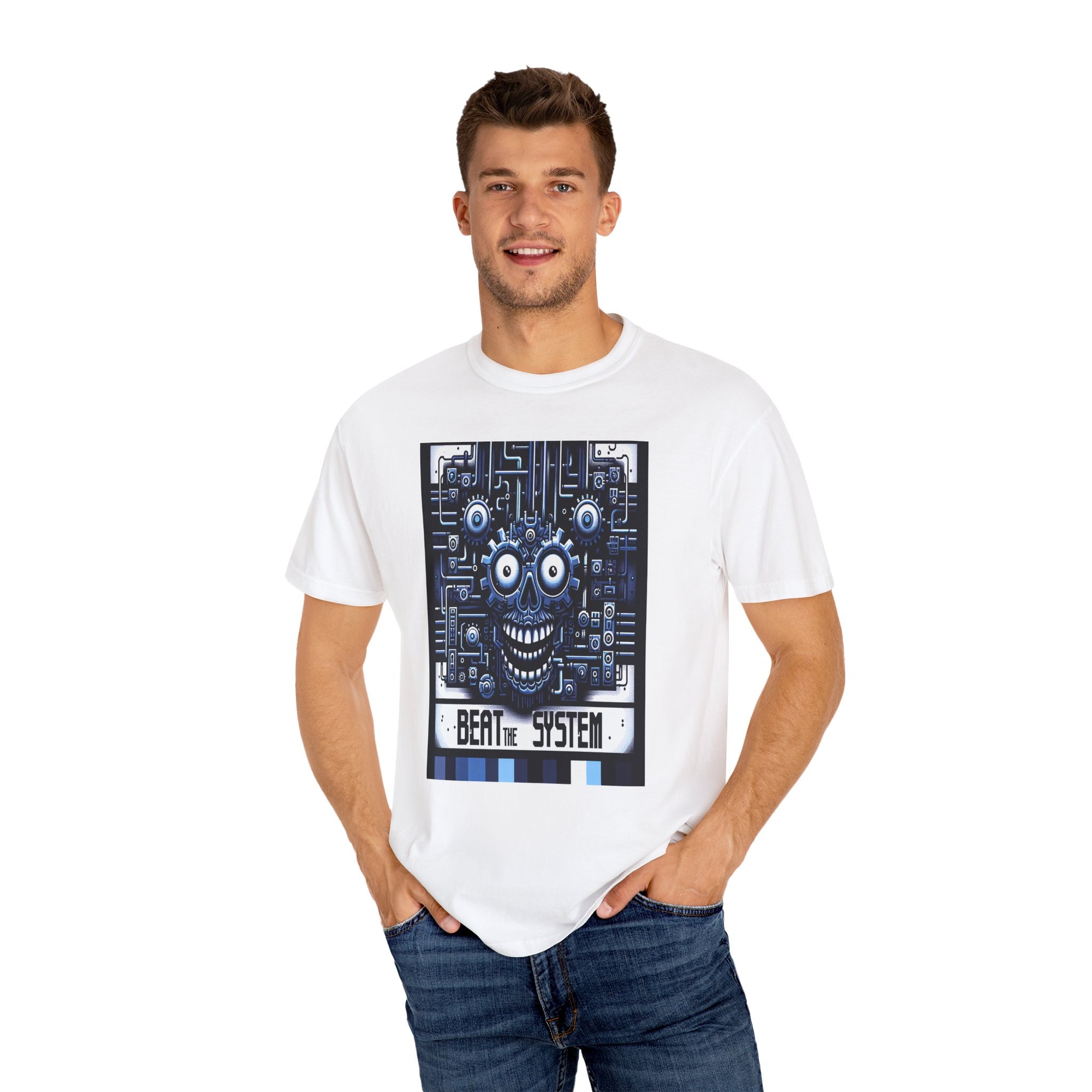 Unisex Beat the System Graphic Printed T-shirt