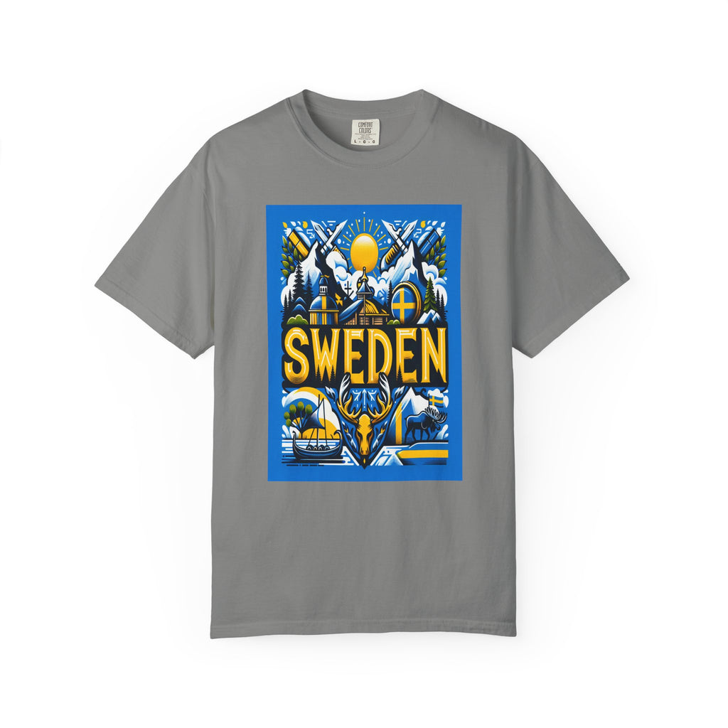 Unisex Sweden Printed T-shirt