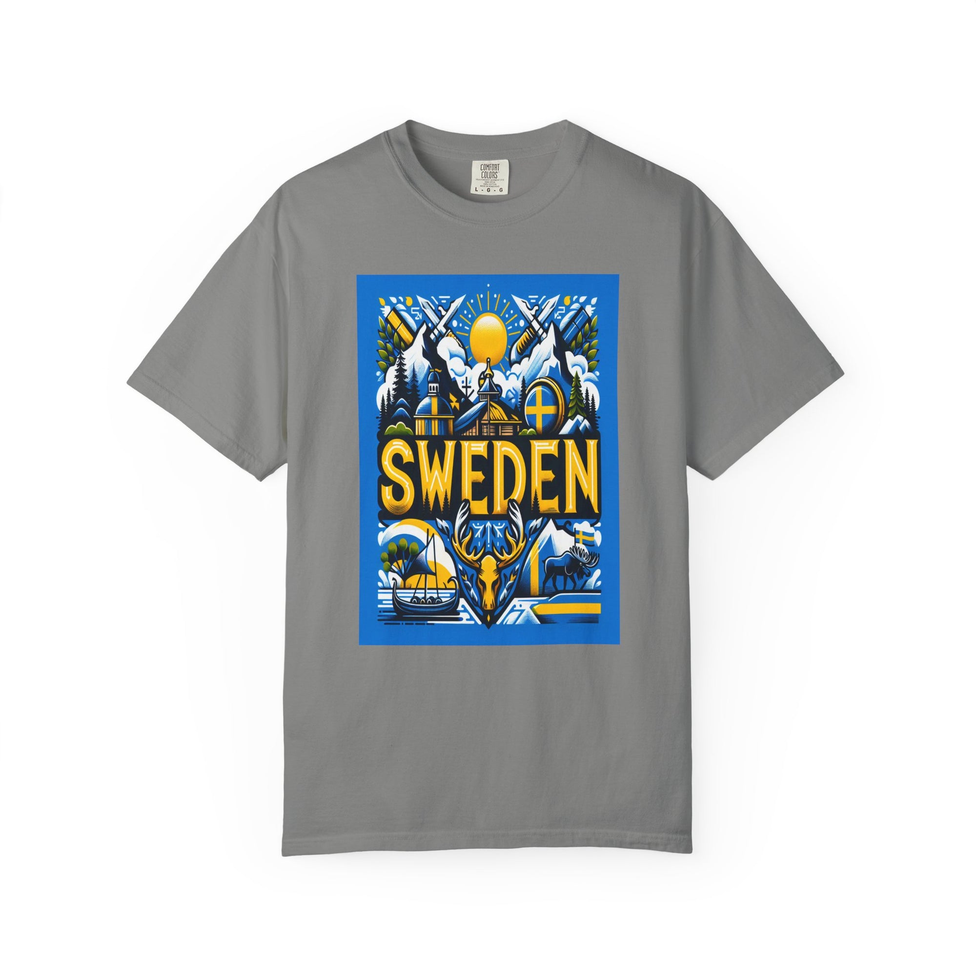 Unisex Sweden Printed T-shirt