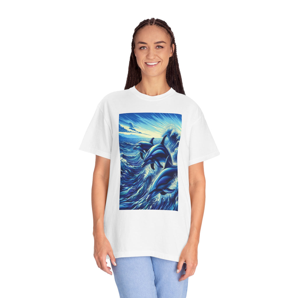 Unisex Dolphins Graphic Printed T-shirt