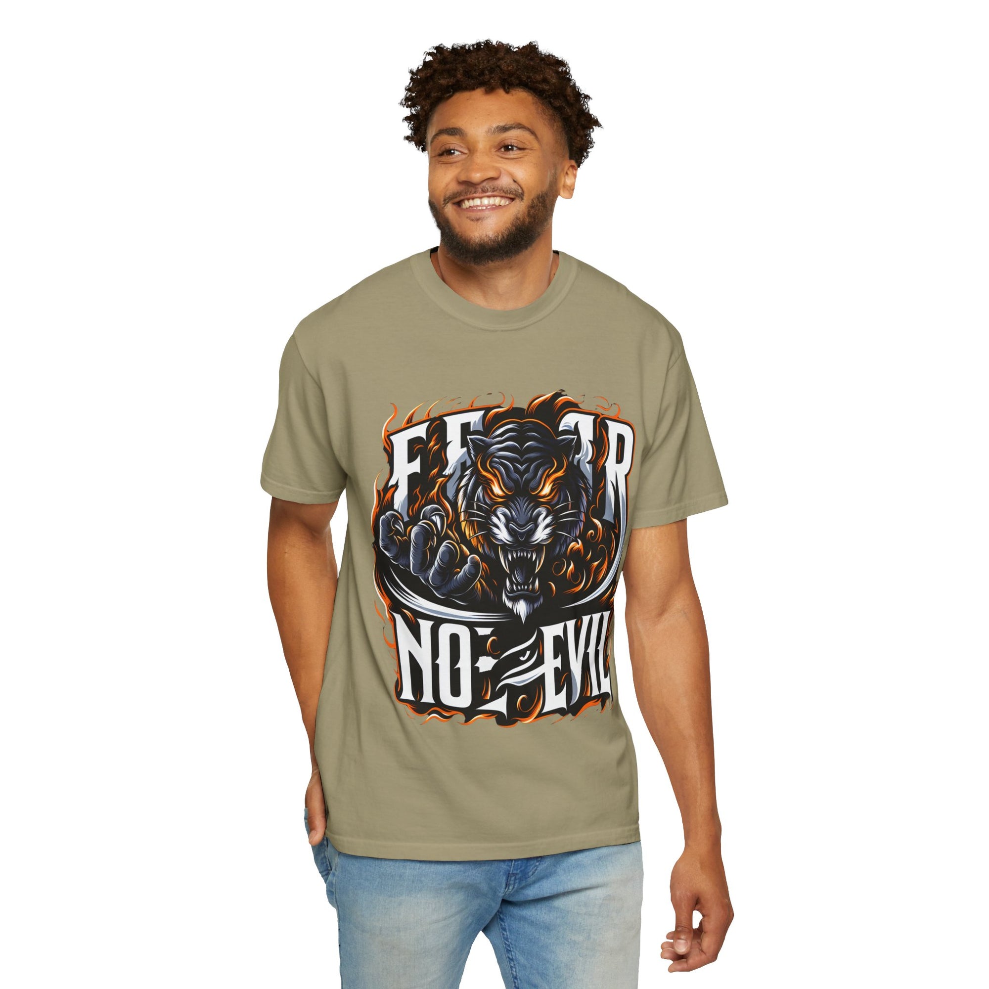 Unisex Garment-Dyed Fear No Evil T-shirt