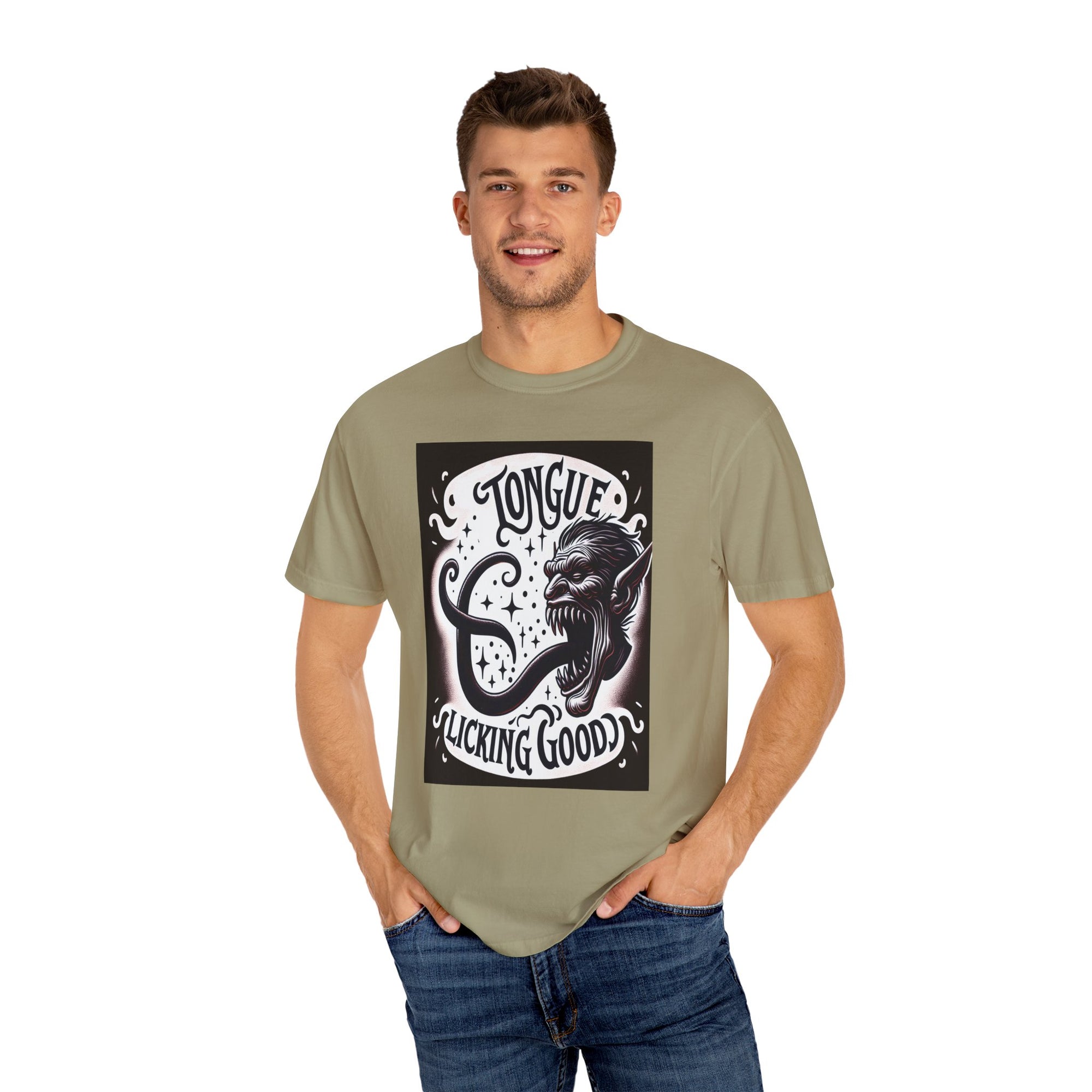 Unisex Monster Tongue Graphic Printed T-shirt