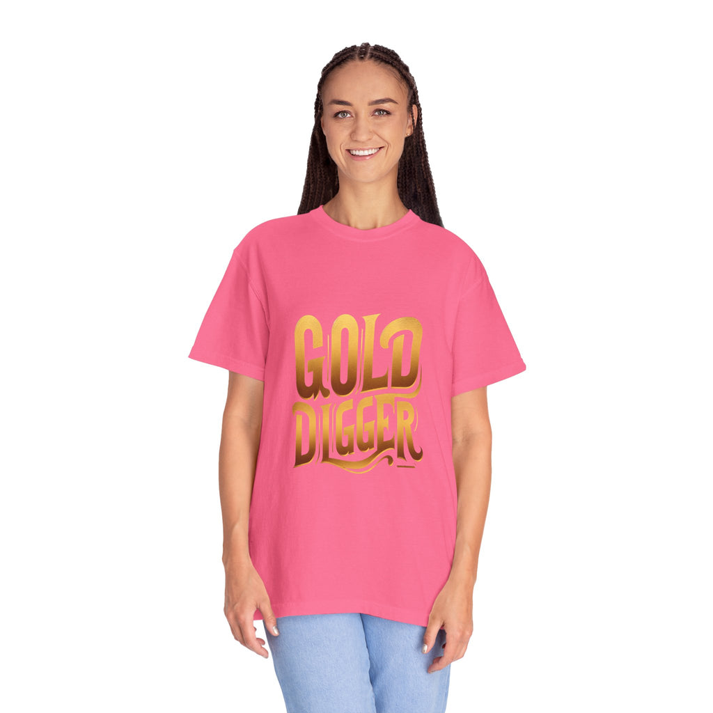 Unisex Garment-Dyed Gold Digger T-shirt