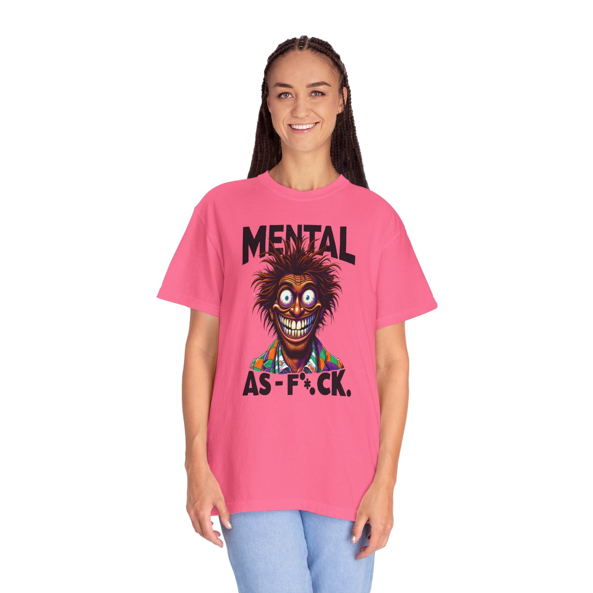 Unisex Mental as F*#K Graphic Printed T-shirt