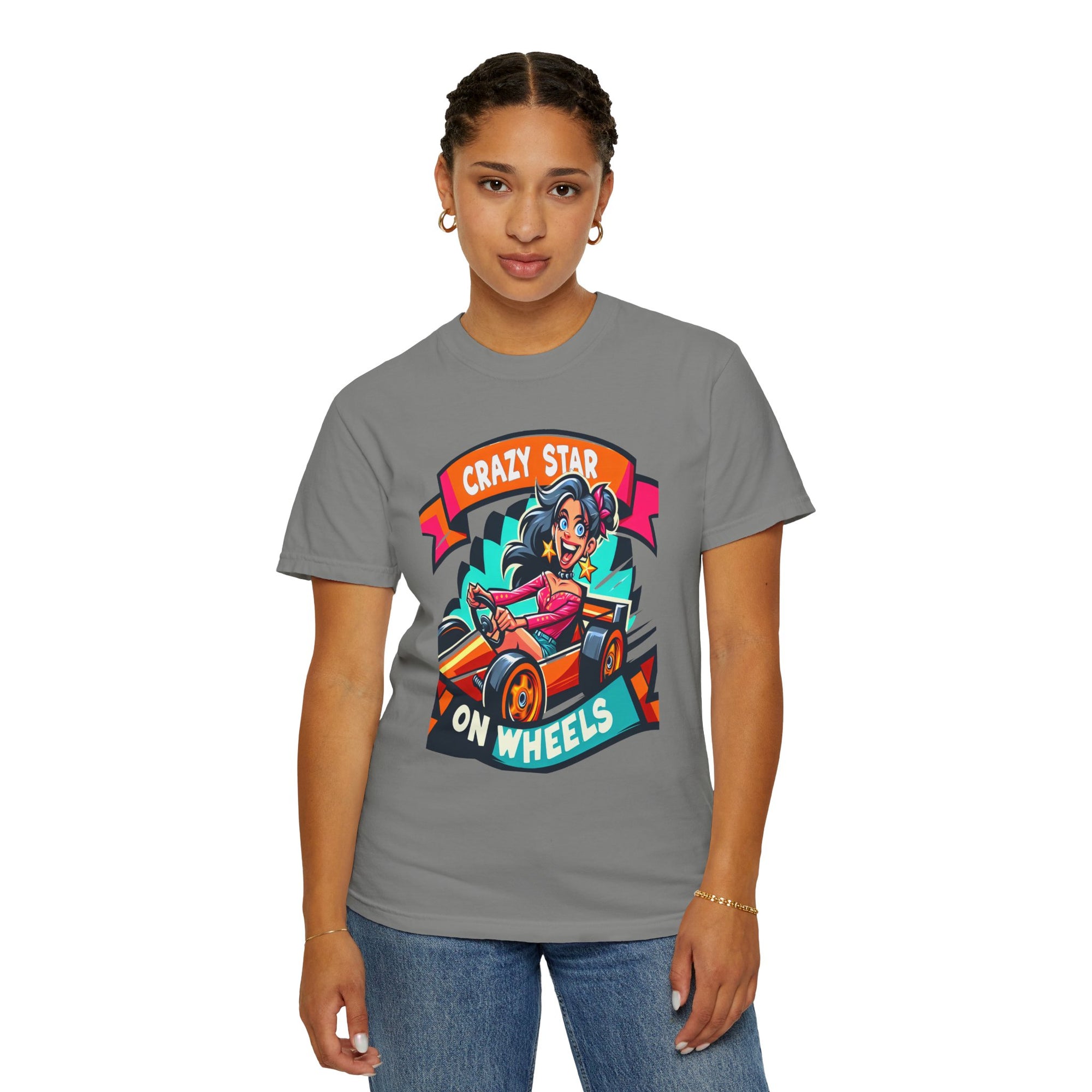 Unisex Crazy Star Graphic Printed T-shirt