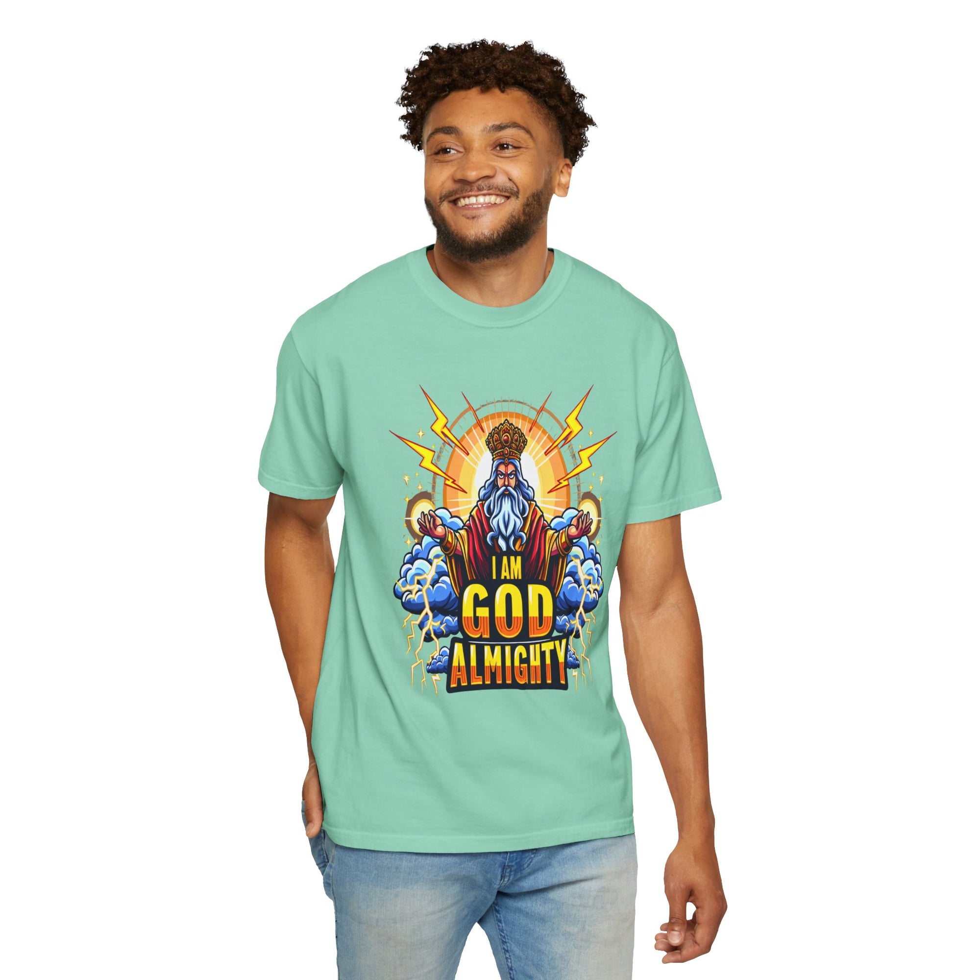 Unisex I am God Graphic Printed T-shirt